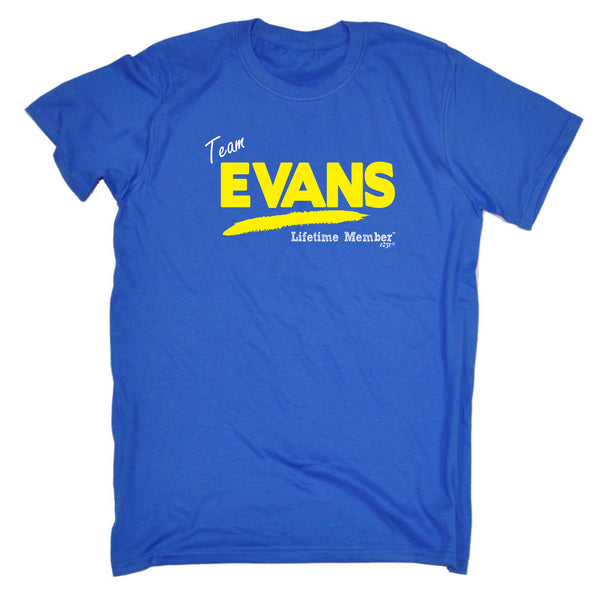 123t Funny Tee - Evans V1 Lifetime Member - Mens T-Shirt