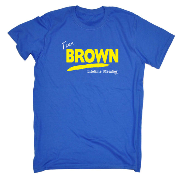 123t Funny Tee - Brown V1 Lifetime Member - Mens T-Shirt