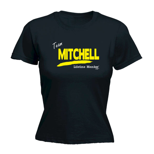 123t Funny Tee - Mitchell V1 Lifetime Member -  Womens Fitted Cotton T-Shirt Top T Shirt
