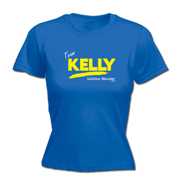 123t Funny Tee - Kelly V1 Lifetime Member -  Womens Fitted Cotton T-Shirt Top T Shirt