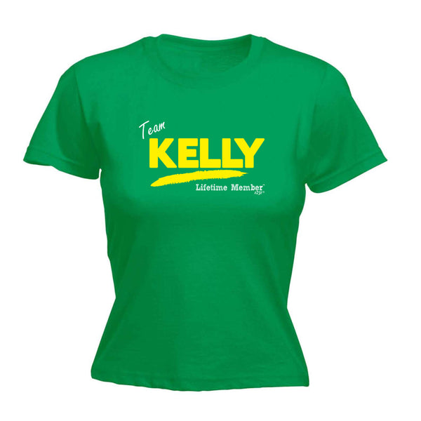 123t Funny Tee - Kelly V1 Lifetime Member -  Womens Fitted Cotton T-Shirt Top T Shirt