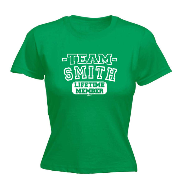 123t Funny Tee - Smith V2 Team Lifetime Member -  Womens Fitted Cotton T-Shirt Top T Shirt