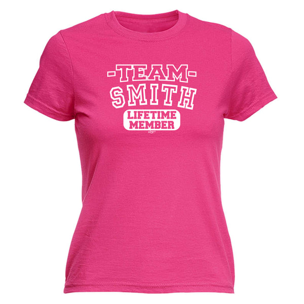123t Funny Tee - Smith V2 Team Lifetime Member -  Womens Fitted Cotton T-Shirt Top T Shirt