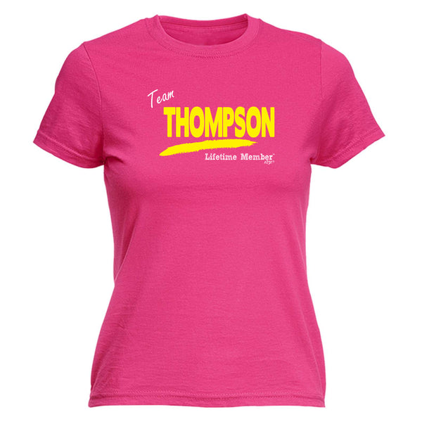 123t Funny Tee - Thompson V1 Lifetime Member -  Womens Fitted Cotton T-Shirt Top T Shirt