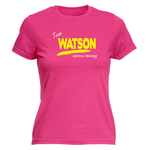 123t Funny Tee - Watson V1 Lifetime Member -  Womens Fitted Cotton T-Shirt Top T Shirt