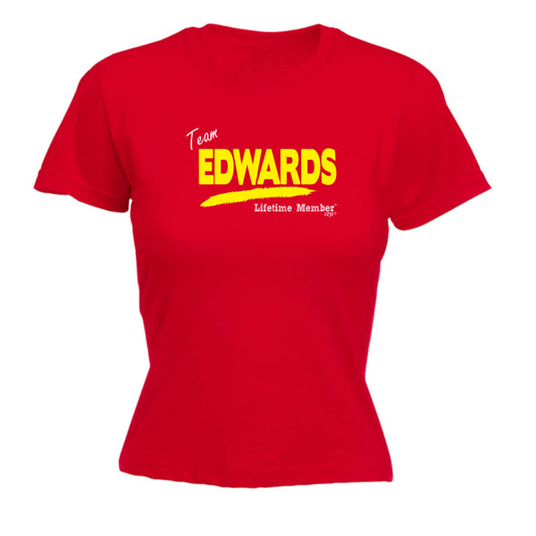 123t Funny Tee - Edwards V1 Lifetime Member -  Womens Fitted Cotton T-Shirt Top T Shirt