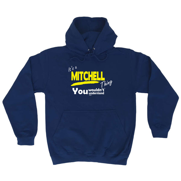 123t Funny Tee - Mitchell V1 Surname Thing -  Womens Fitted Cotton T-Shirt Top T Shirt