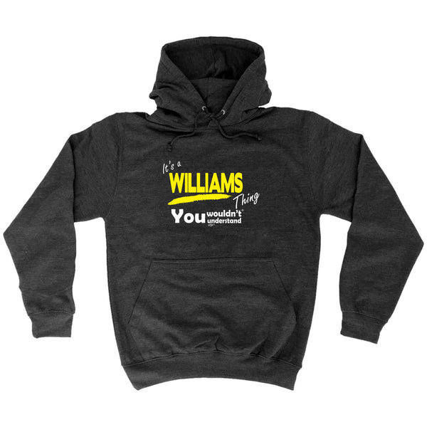 123t Funny Tee - Williams V1 Surname Thing -  Womens Fitted Cotton T-Shirt Top T Shirt
