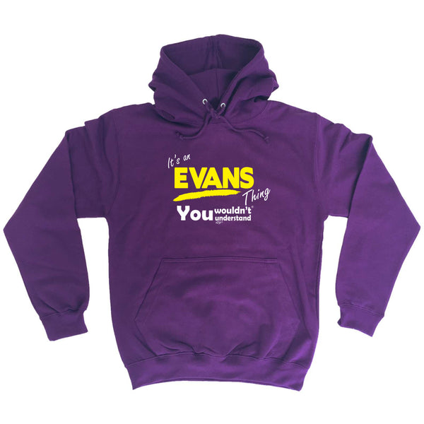 123t Funny Tee - Evans V1 Surname Thing -  Womens Fitted Cotton T-Shirt Top T Shirt