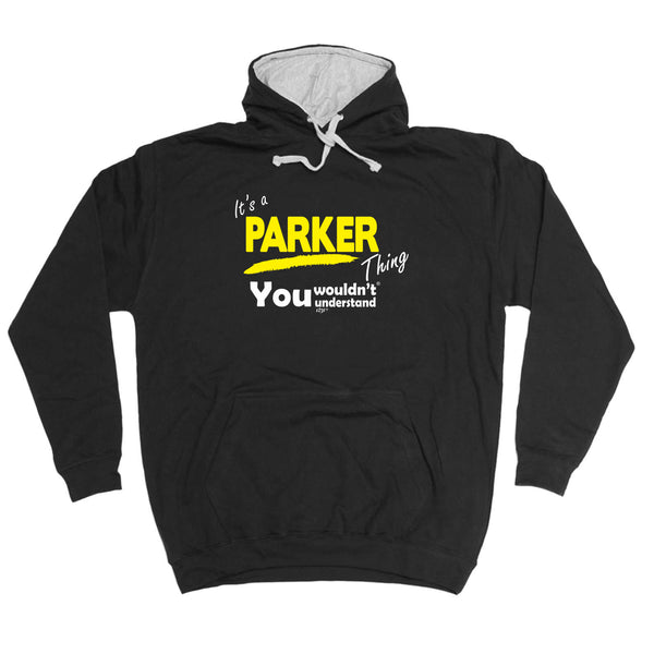 123t Funny Tee - Parker V1 Surname Thing -  Womens Fitted Cotton T-Shirt Top T Shirt
