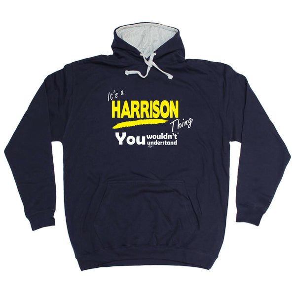 123t Funny Tee - Harrison V1 Surname Thing -  Womens Fitted Cotton T-Shirt Top T Shirt