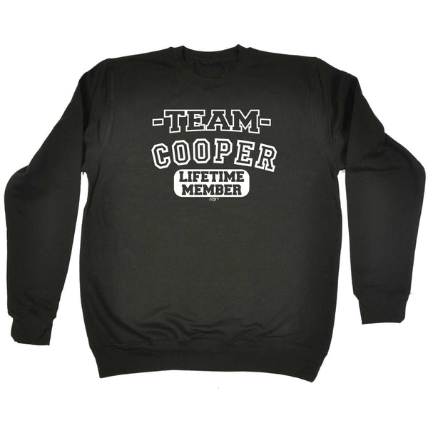 123t Funny Sweatshirt - Cooper V2 Team Lifetime Member - Sweater Jumper