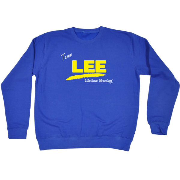 123t Funny Sweatshirt - Lee V1 Lifetime Member - Sweater Jumper