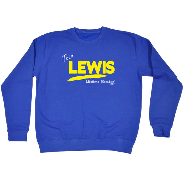 123t Funny Sweatshirt - Lewis V1 Lifetime Member - Sweater Jumper