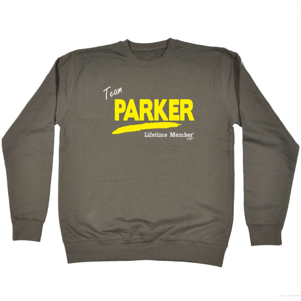 123t Funny Sweatshirt - Parker V1 Lifetime Member - Sweater Jumper