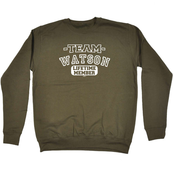 123t Funny Sweatshirt - Watson V2 Team Lifetime Member - Sweater Jumper
