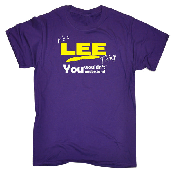 It's A Lee Thing You Wouldn't Understand T-SHIRT