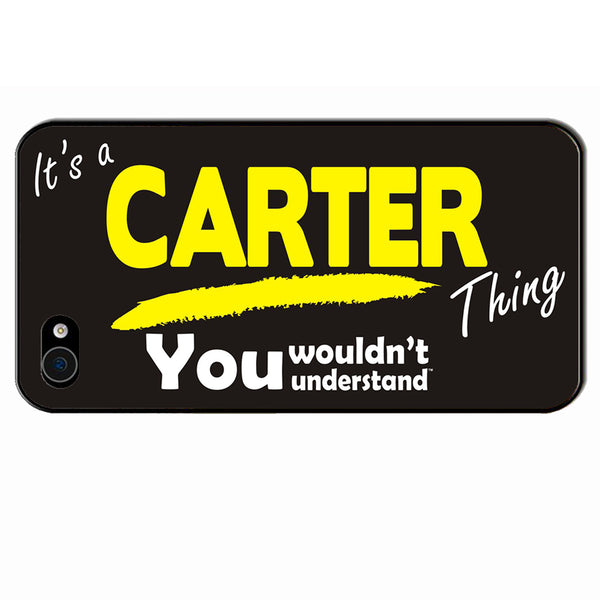 Its A Carter Surname Thing iPhone Cover - All Models