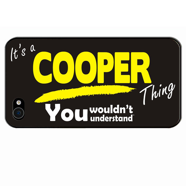 Its A Cooper Surname Thing iPhone Cover - All Models